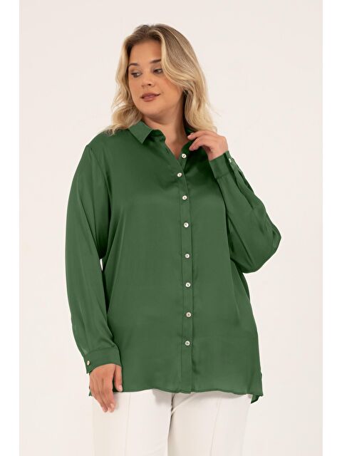 Mylinemoda Saten Uzun Kollu Gömlek - S000238945-18194