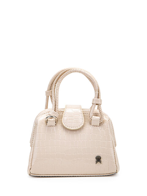 Minebag Mini Cluth Tokyo Kadın El Ve Çapraz Çanta Krem