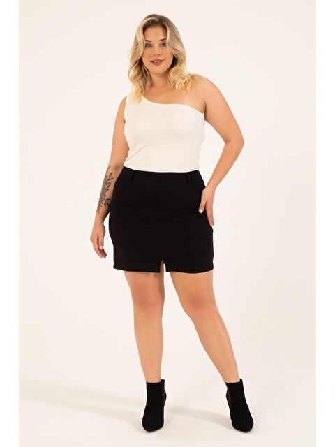 Mylinemoda Yırtmaçlı Cep Detaylı Etek - S000238911-19351