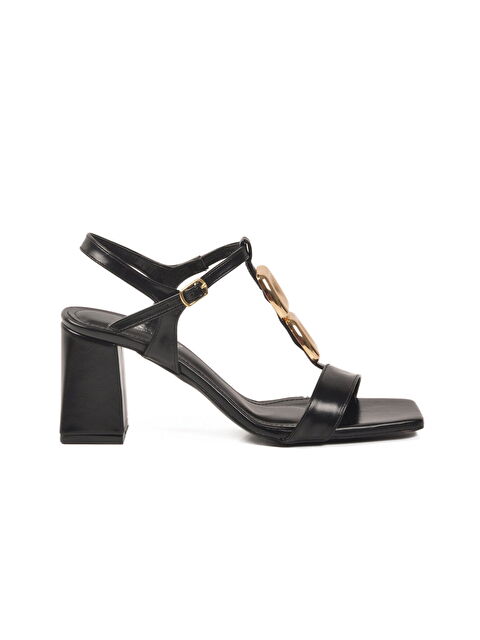 Ayakmod Siyah Özel ve Davet Kadın Topuklu Ayakkabı 670635 Z - S000526482-19351