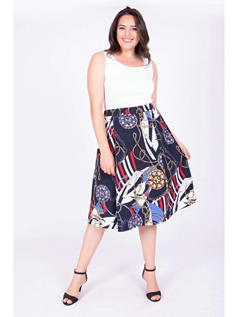 Mylinemoda Arka Bel Lastikli Çan Etek - S000238916-21164