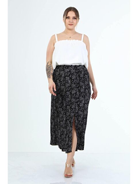 Mylinemoda Önü Düğmeli Uzun Etek - S000238949-19351