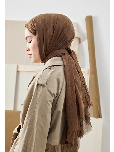 Fresh Scarfs Bambu Şal Çikolata Kahve - S000420480-20637