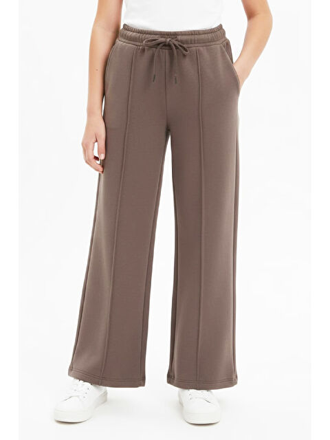 Modanino Kız Çocuk Eşofman Alt -3 İplik Diyagonal Kumaş- Çımalı-6-14 Yaş 12461 - S000486472-19413