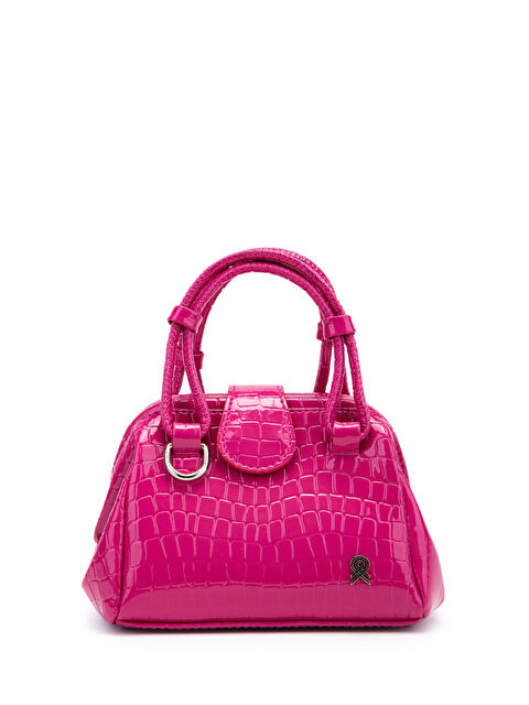 Minebag Mini Cluth Tokyo Kadın El Ve Çapraz Çanta Fuşya