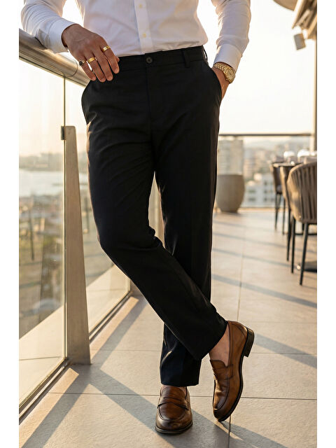 Livio Ferri Kiran Premium Ütü Gerektirmeyen Erkek Kumaş Pantolon