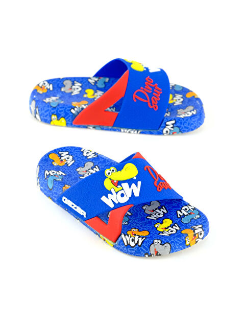 Gezer Kız Çocuk Yazlık Rahat Taban Dino Ev Bahçe Banyo Havuz Plaj Günlük Terlik - S000390483-17234