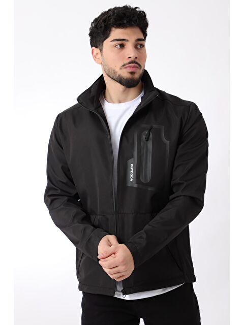 Stilkombin Göğüs Fermuarlı Dik Yaka Yağmurluk/Mevsimlik PLDP 2982_60289 - S000204979-19351