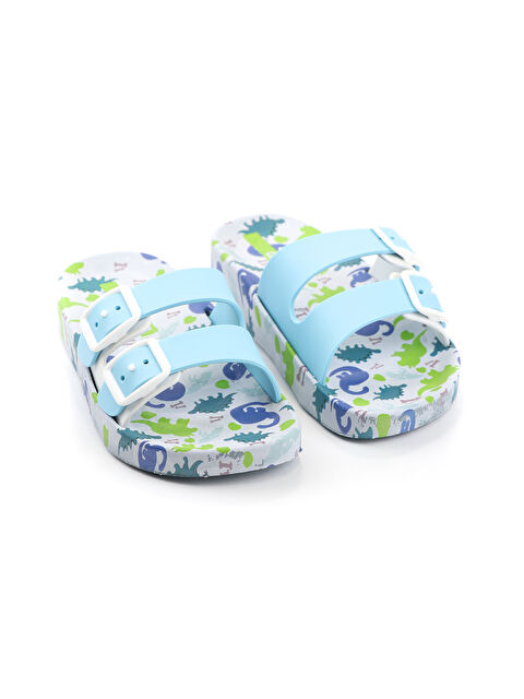 Gezer Yazlık İki Toka Kaydırmaz Taban Erkek Çocuk Terlik - S000390484-17234