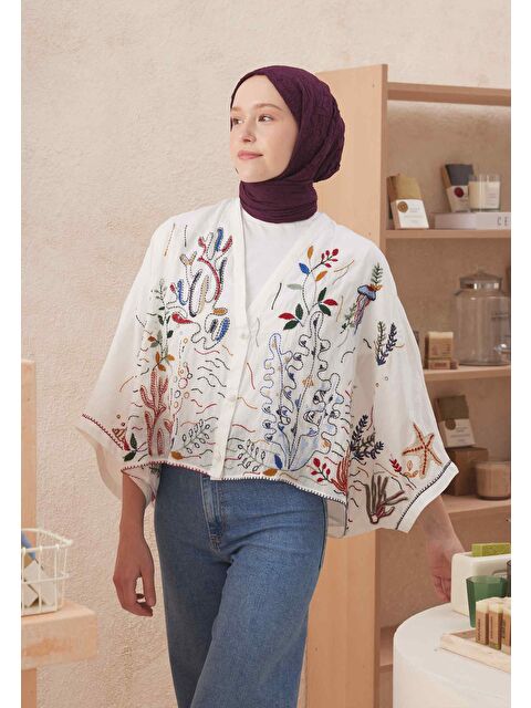 Fresh Scarfs Vual Crash Şal Patlıcan Moru - S000420273-20040