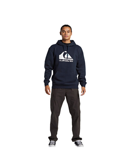 Quiksilver Big Logo Hoodie Erkek Mavi Kapüşonlu Sweatshirt - S000489852-21164