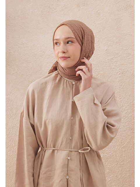 Fresh Scarfs Vual Crash Şal Soğan Kabuğu - S000420273-17365