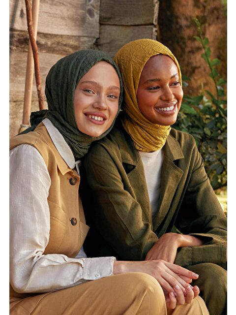 Fresh Scarfs Vual Crash Şal Tatlı Sarı - S000420273-20065