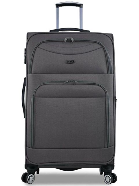 FOSSİL Unisex Gri Kumaş Büyük Boy Valiz Fsl010byk