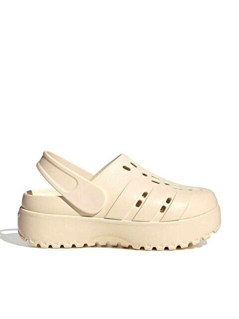 Adidas Adilette Platform Clogs Kadın Ekru Terlik