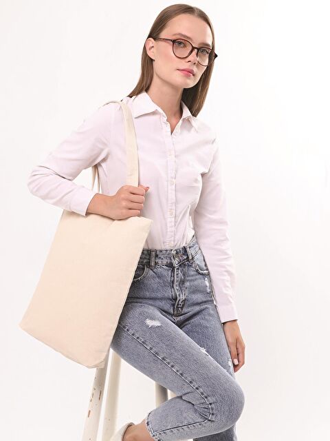 Bagg Alttan Körüklü Kanvas Çanta 35x40cm - S000159179-19966