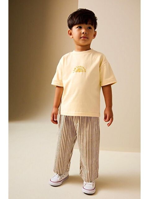 Monila Erkek Çocuk Baskılı Bisiklet Yaka Jogger Pantolonlu Altüst Takım - S000515639-19966