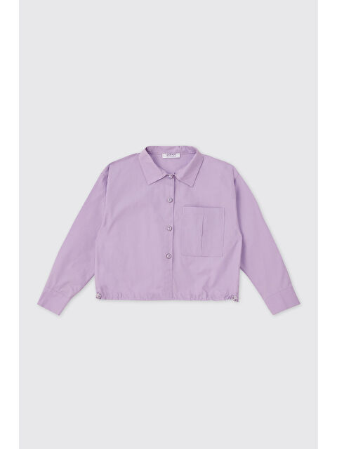 Panço Kız Çocuk Lila Gömlek