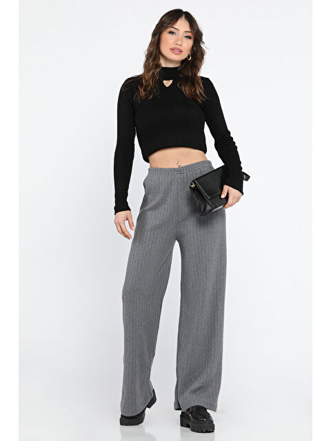 Gülseli Kadın Bol Paça Fitilli Pantolon - S000326401-29666