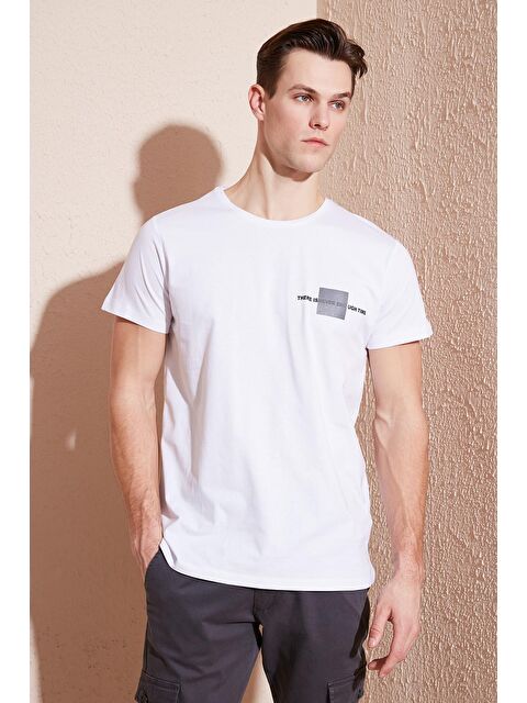 Buratti Bisiklet Yaka %100 Pamuk Slim Fit Tişört 541THERE - S000139045-20063