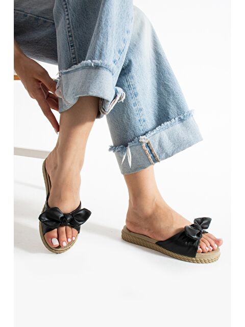 MODAFRATO DORA Kurdale Kadın Terlik Kaymaz Taban Havuz Plaj Terliği Ev Terliği - S000494562-19351