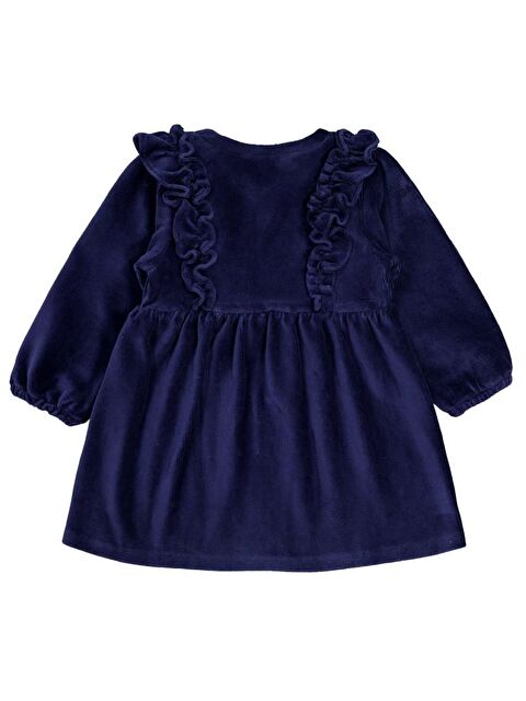 Civil Girls Fırfırlı 2-5 Yaş Elbise - Lacivert 4-5 Yaş - S000468013-21164