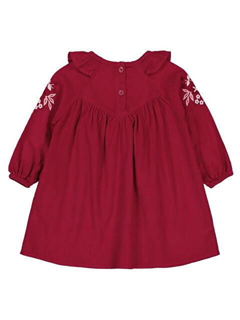 Civil Baby Yakası Nakışlı 6-18 Ay Elbise - Kırmızı 6-9 Ay - S000485115-20045