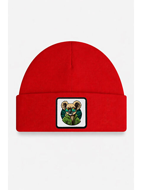 BlackBörk Koala Logolu Kırmızı Çocuk Bere