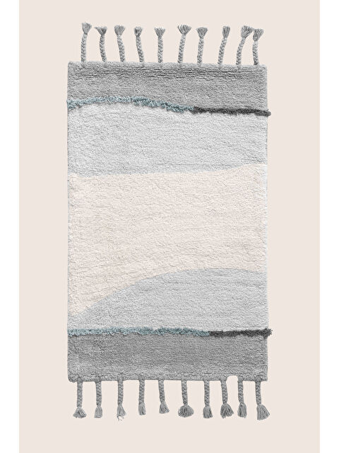 İrya Marble Tekli Banyo Paspası %100 Pamuk 50x80 Gri - S000480871-20600