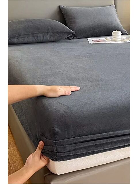 Mulberry Kışlık Tek Kişilik Kadife Lastikli Çarşaf 100x200+30