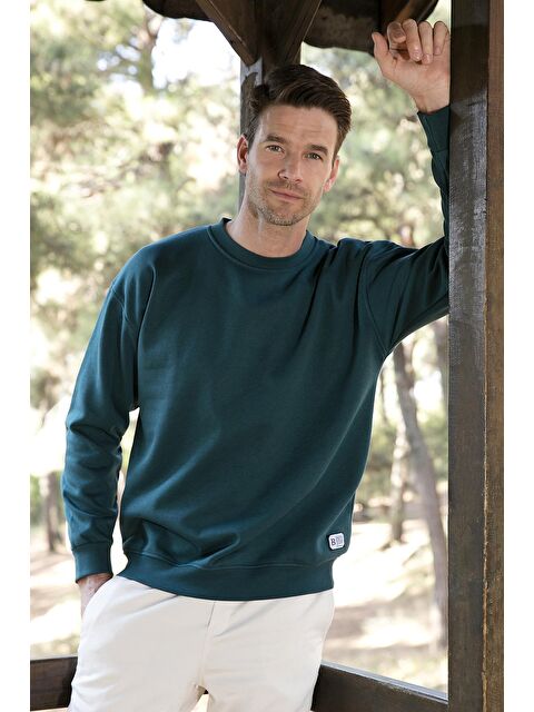 Buratti Regular Fit Bisiklet Yaka Pamuklu İçi Tüylü Yumuşak Şardonlu Erkek Sweat 5905255 - S000000582-20019