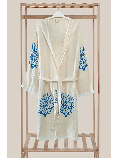 Mulberry Müslin Organik Bornoz %100 Pamuk