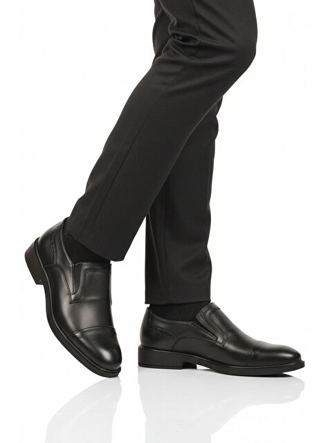 Ayakmod Siyah Hakiki Deri Erkek Klasik Ayakkabı 022 M - S000509102-19351