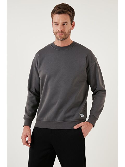 Buratti Regular Fit Bisiklet Yaka Pamuklu İçi Tüylü Yumuşak Şardonlu Erkek Sweat 5905255 - S000000582-29666