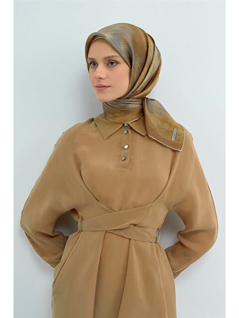 ARMİNE Saf İpek Twill Eşarp 9513D 37
