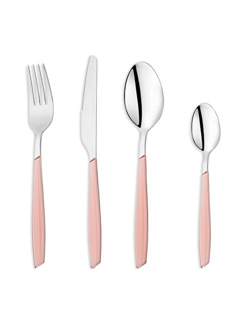 SCHAFER Mona 24 Parça Çatal Kaşık Bıçak Takımı-Pembe - S000221068-20024