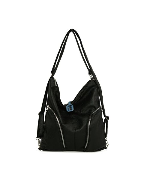 Bagmori Yumuşak Dokulu Çift Yan Fermuarlı Askılı ve Sırt Salaş Çanta - S000500312-19351