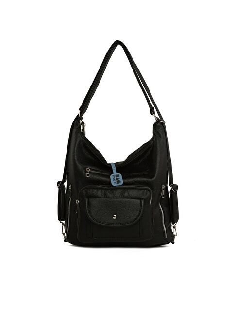 Bagmori Yumuşak Dokulu Büyük Tek Cep Kapaklı Askılı ve Sırt Salaş Çanta - S000500311-19351