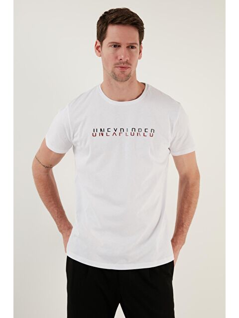 Buratti Bisiklet Yaka %100 Pamuklu Slim Fit Tişört 541UNEXPLORED24 - S000139052-20063