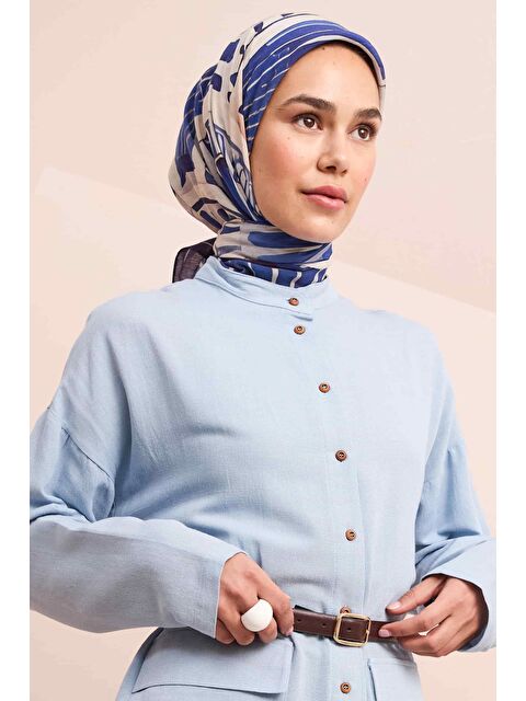 ALLDAY İndigo Barok Eşarp