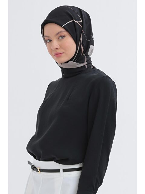 ALLDAY Siyah Barok Eşarp