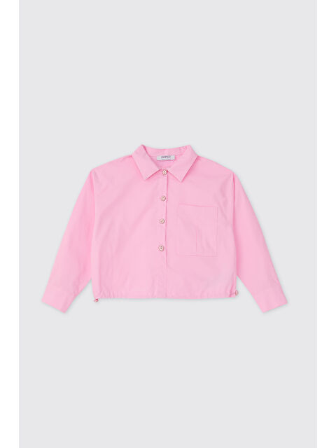 Panço Kız Çocuk Pembe Gömlek