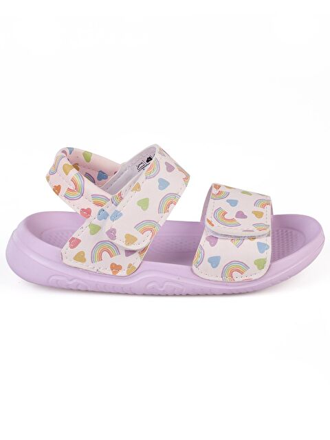 Civil Girls Baskılı 26-32 Numara Sandalet - Pudra 30-34 - S000526492-7152