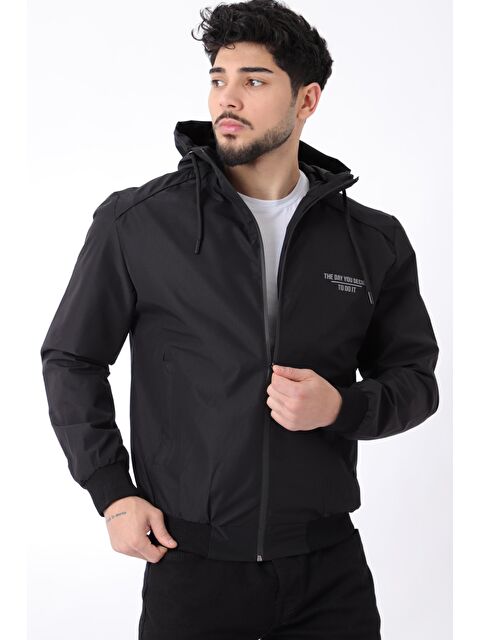 Stilkombin Kol ve Bel Lastikli Spor Elastan Kumaş Erkek Yağmurluk Mevsimlik PLDP 2979_60288 - S000204980-19351