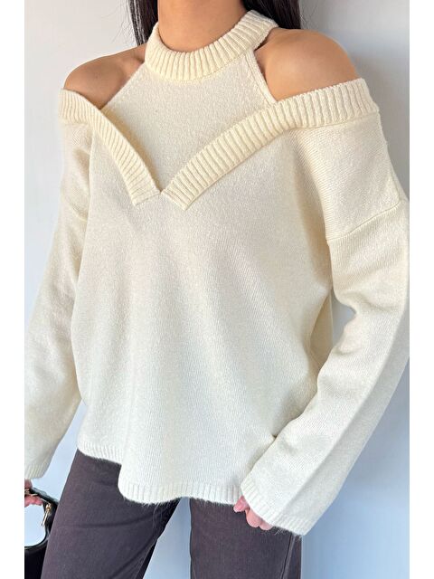 Gülseli Halter Yaka Kadın Triko Bluz - S000517477-19966