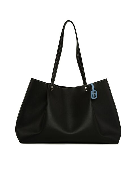 Bagmori Kontrast Dikişli Pilili Maxi Boy Çanta - S000458053-19351