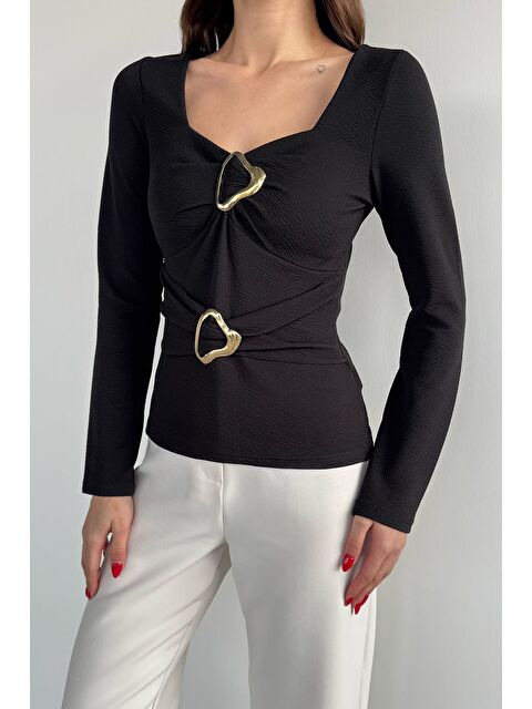 Gülseli Kadın Tokalı Bluz - S000517501-19351
