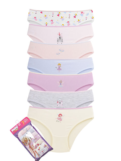 Domikids Kız Çocuk Pamuklu Külot 7'Li Paket - S000424493-23173