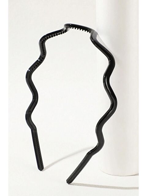 New Obsessions Dalgalı Siyah Midi Taç - S000514159-19351