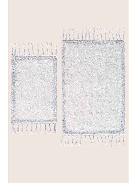 İrya Root 2’li Takım Banyo Paspası %100 Pamuk 40x60+60x90 cm Açık Mavi - S000480873-17437